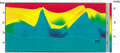 Figure 10.1-9  The Southern Gas Basin line: final velocity-depth model.