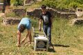 DOGS chapter members doing fieldwork in Italy.