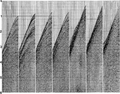Figure 6.0-19  Selected shot records from a marine 2-D line.