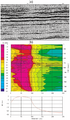 Figure 11.3-23  (a) An inline section from the image volume derived from 3-D poststack time migration, (b) amplitude spectrum of (a).