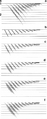 Figure 4.3-6  Tests for extrapolation depth step size in 15-degree finite-difference migration: (a) a zero-offset section that contains dipping events with 3500-m/s velocity, (b) desired migration; 15-degree finite-difference migration using (c) 20-ms (d) 40-ms, (e) 60-ms, and (f) 80-ms depth step.