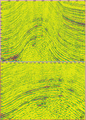 Figure 11.2-12  (a) The AVO intercept section defined by RP in equation (24); (b) close-up of (a) in the vicinity of the structural apex.