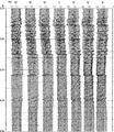 Figure 11.3-17  Part 2: Portion of the acoustic impedance section in Figure 11.3-13b around CMP 450 with constant phase rotations applied.