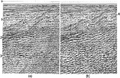 Figure 7.0-2  A 2-D CMP-stacked section (a) before, and (b) after migration.