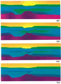 Figure 10.6-18  Part 2: Cross-sections of the final earth model in depth along selected crosslines. See text for details.