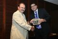Raul Cova accepting the award