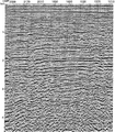 Figure 10.5-5  The Gulf of Thailand line: depth image from prestack depth migration using the velocity-depth model shown in Figure 10.5-4. Poststack deconvolution and AGC scaling were applied.